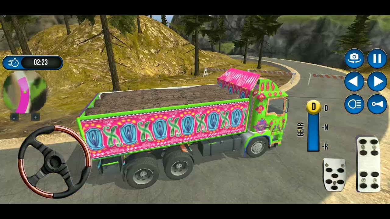 Indo Truck Driving Sim And Indian Real Cargo Truck Driver 3D On Hilly Road-Gameplay1
