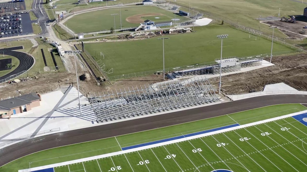 Carroll High School site improvement aerial footage 12 2 20 YouTube