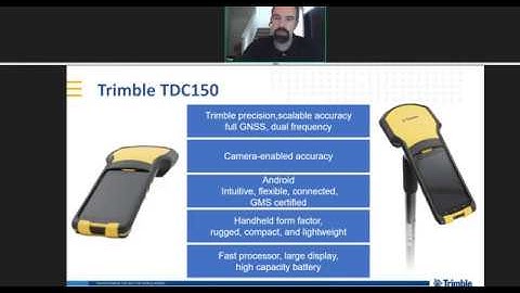 An introduction to the Trimble TDC150 Handheld