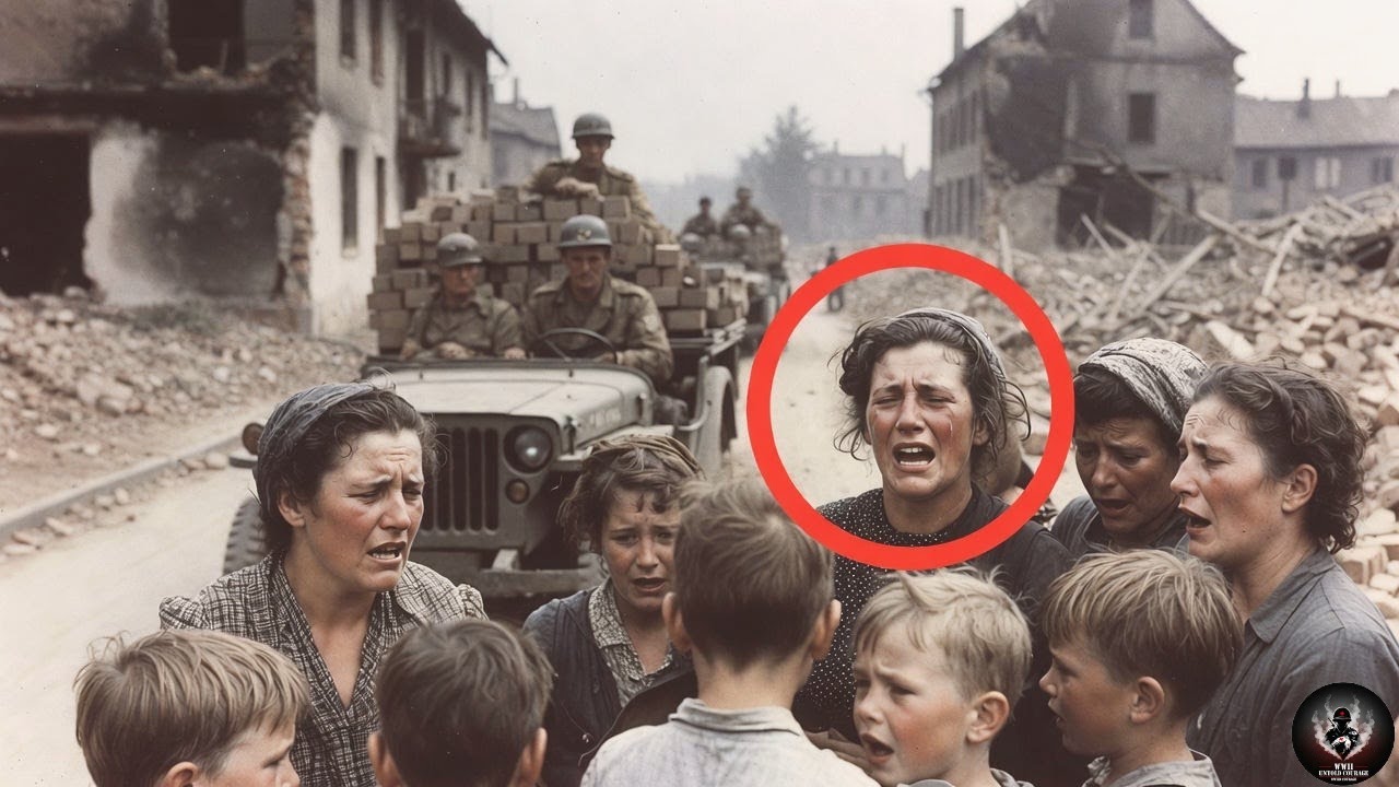 German Mothers Burst Into Tears When U.S. Troops Helped Rebuild Their Destroyed Homes After War