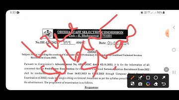 OSSC combined technical service requirement exam 2022 // exam date announced #ossc #odisha_govt_job