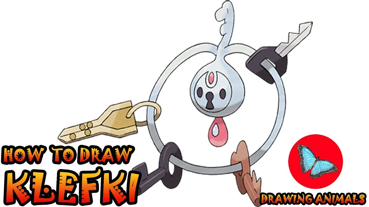 How To Draw Klefki Pokemon Drawing Animals YouTube