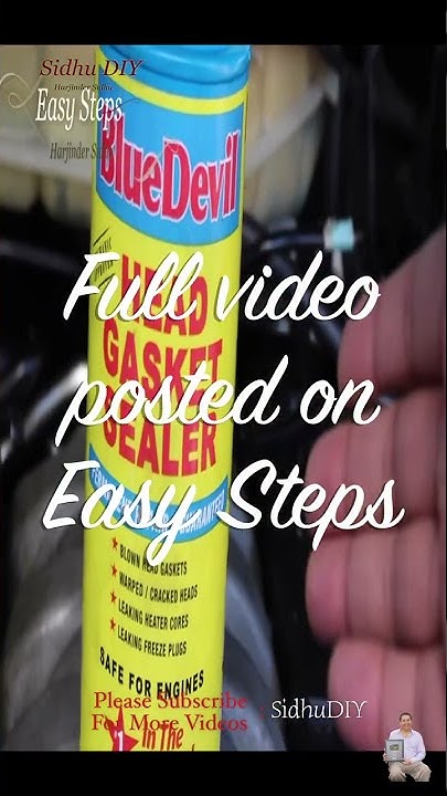 BlueDevil Head Gasket Sealer How To Fix Coolant Mixing With Engine
