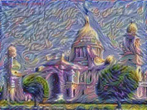 Neural Style Transfer from Van Gogh's Starry Night to Victoria Memorial image