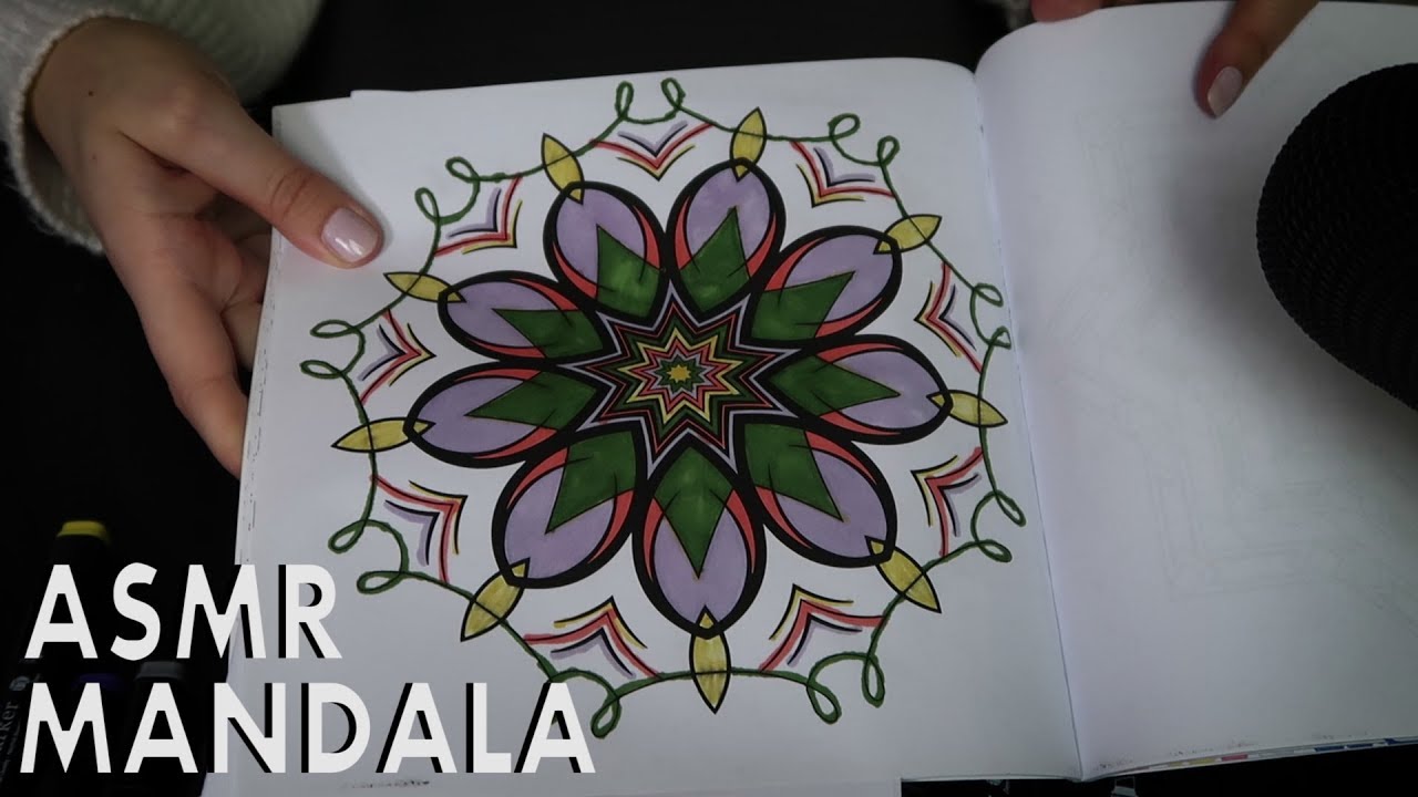 ASMR Mandala Coloring For Relaxation | No Talking | Chloë Jeanne ASMR