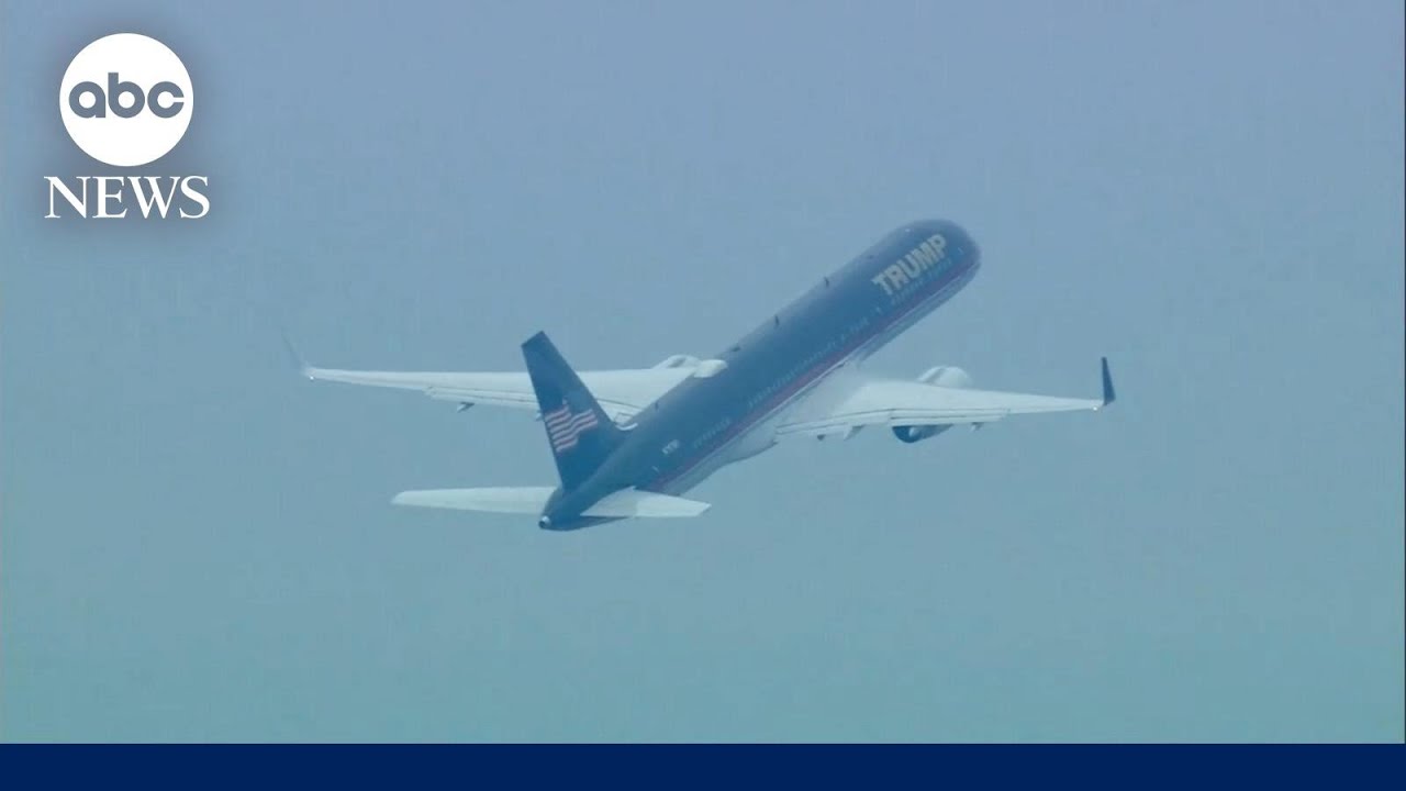 Trump leaves Newark airport to face federal charges in Florida