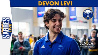 Devon Levi: "It's Such a Great Group of Guys" | Sabres Live | Buffalo Sabres