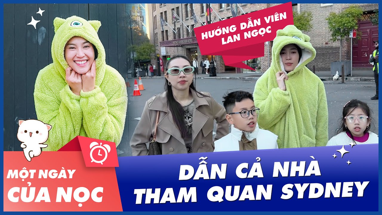 Hướng dẫn viên Lan Ngọc dẫn cả nhà tham qua SYDNEY