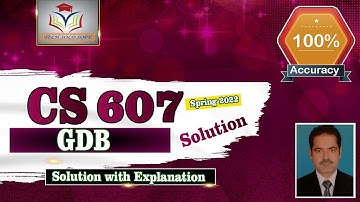 CS607 GDB Solution Spring 2022 || CS607 GDB 100% Perfect Solution by Sohail