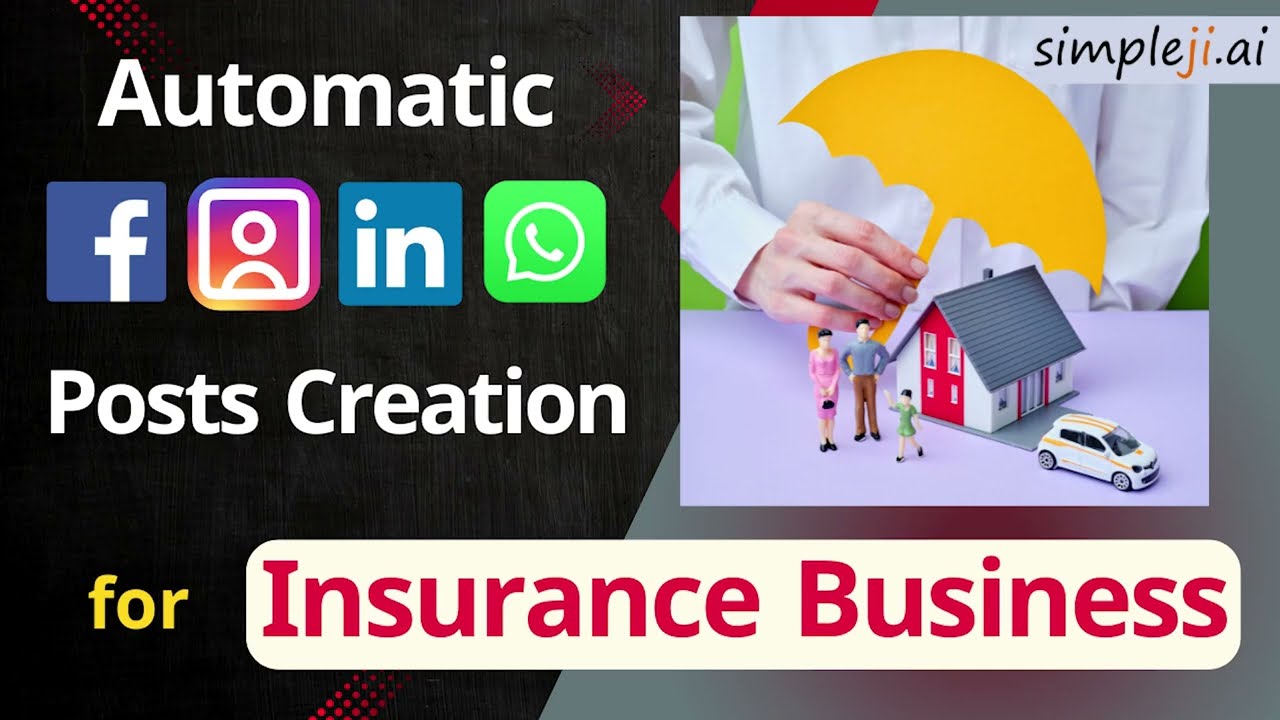 AI Creates automated Social Media Posts for Insurance Agents with no effort in Instagram & Linkedin
