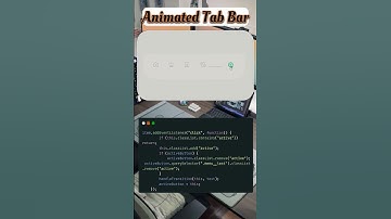 Animated Tab Bar HTML CSS JavaScript #shorts #tab