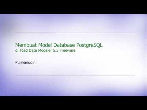 Membuat Physical Model Database PostgreSQL di Toad ERD bpsimple