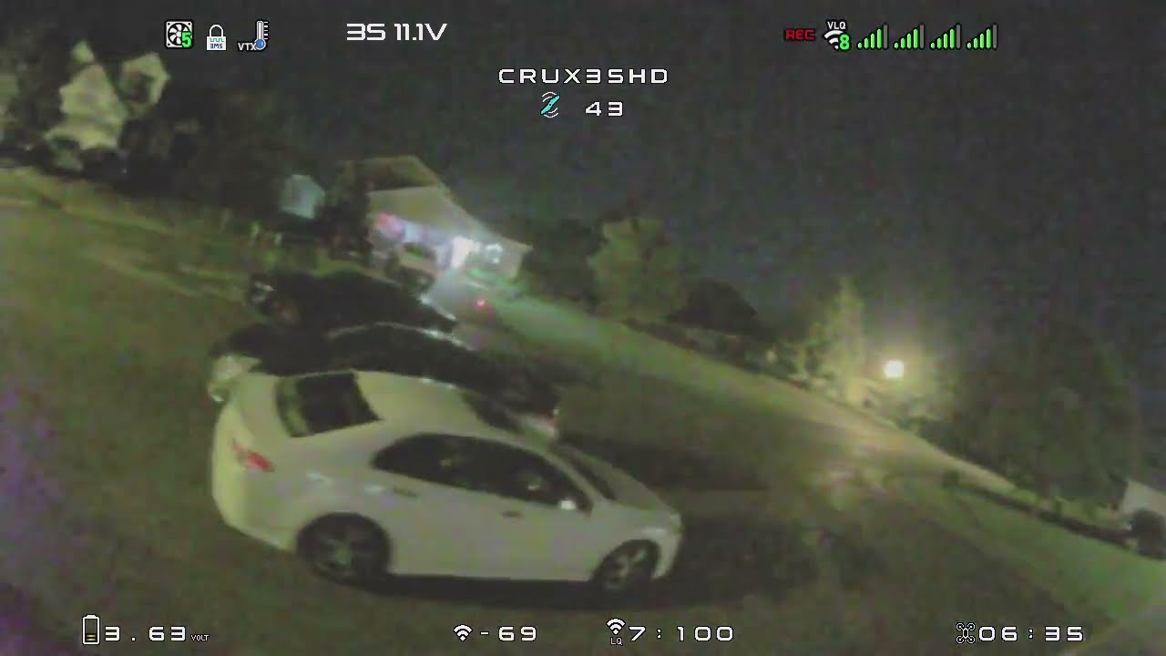 Very Dark Night Flight, HDzero, 3.5" Drone