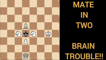 MATE IN TWO, this chess puzzle will trouble your brain.