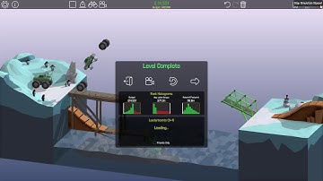 Poly Bridge Snow Drift 3-1 Loop Back