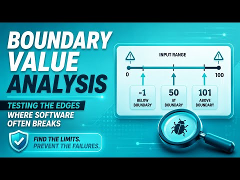 Boundary Value Analysis | Testing the Edges Where Software Often Breaks | Uplatz