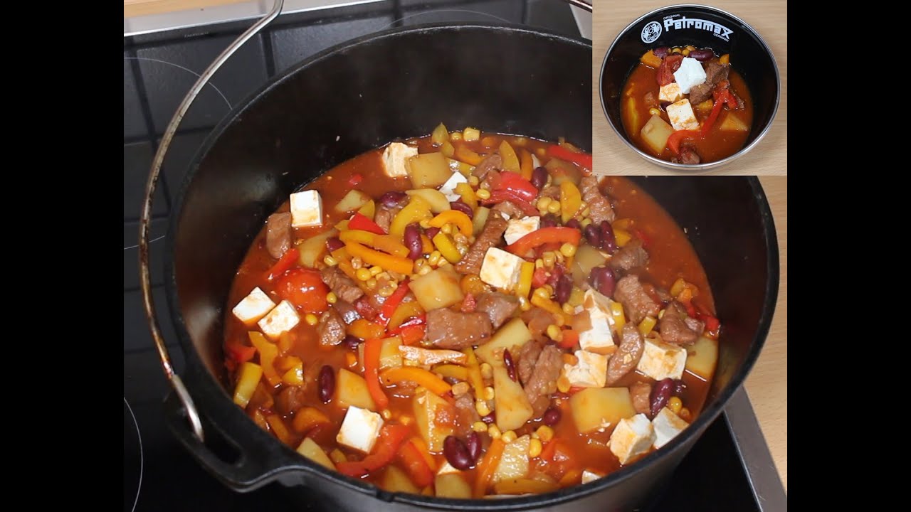 Schnitzel Chili mit Feta - YouTube