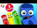 Learn Colors for Babies w Color Crew | 3 Hours Compilation | Educational Learning Video for Toddlers