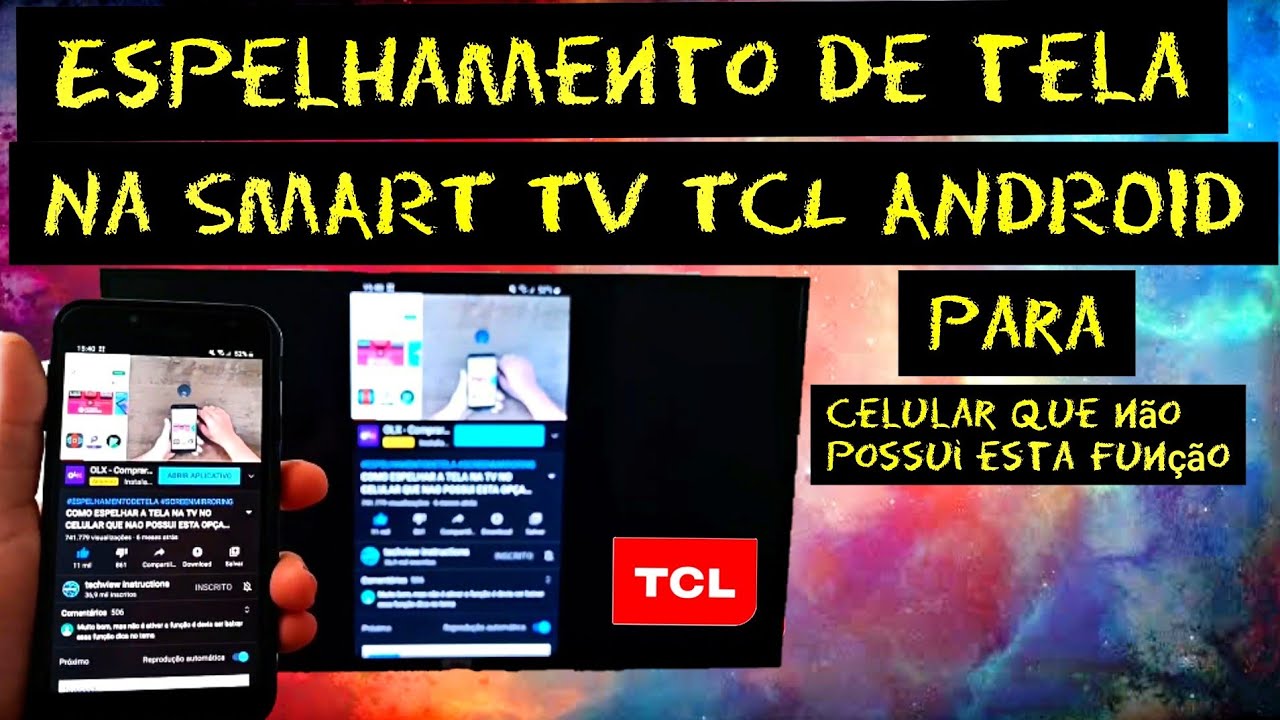COMO ESPELHAR A TELA DO CELULAR NA TV TCL ANDROID FÁCIL | 2024 - YouTube