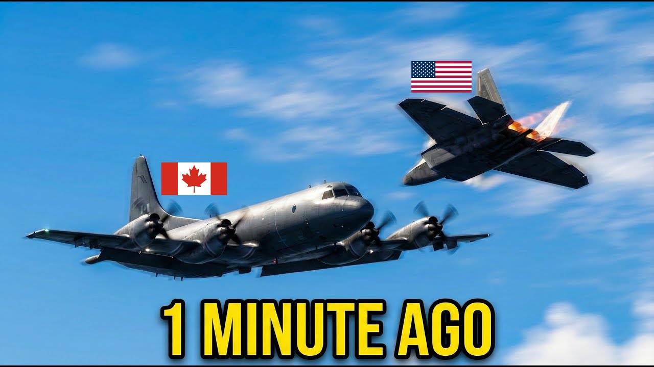 American Fighter Jet Flies TOO CLOSE to Canada Plane – BIG MISTAKE