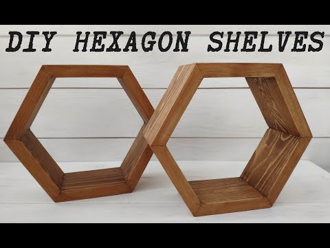 DIY HEXAGON SHELVES | ПОЛКИ СОТЫ СВОИМИ РУКАМИ