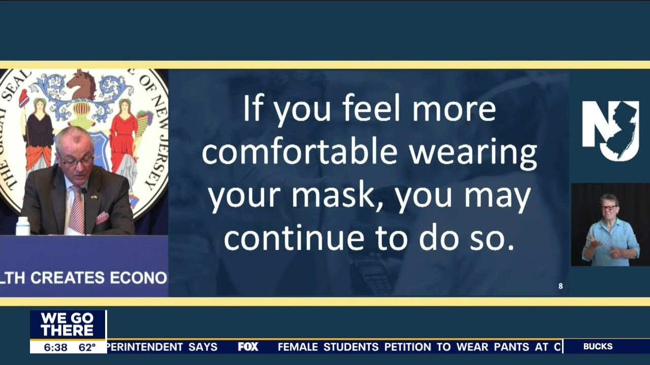 New Jersey lifts indoor mask mandate for fully vaccinated people on ...
