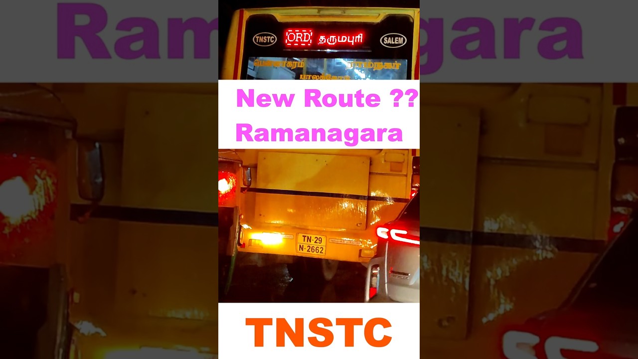 New Route TNSTC to Ramanagara ?