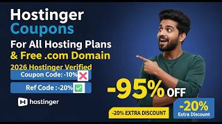 How to Use Hostinger Coupon Code 2026 (Step-by-Step) 85% Discount + 3 Months Free