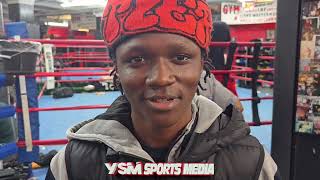 Raleek Born reacts to winning an Amateur National Championship