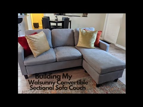 Building My Walsunny Convertible Sectional Sofa Couch