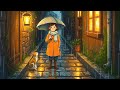 Rainy Alley Walks | Umbrella Shadows and Gentle Solitude | Ghibli-Inspired Animation |Cooking &amp; ASMR
