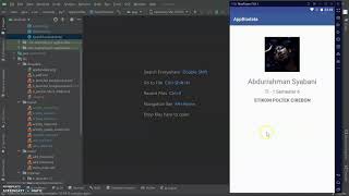 Demo presentasi project CRUD data mahasiswa menggunakan aplikasi Android Studio