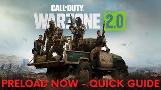 How to Pre Load Warzone 2 on Console and PC (inc. DMZ) - LIVE NOW