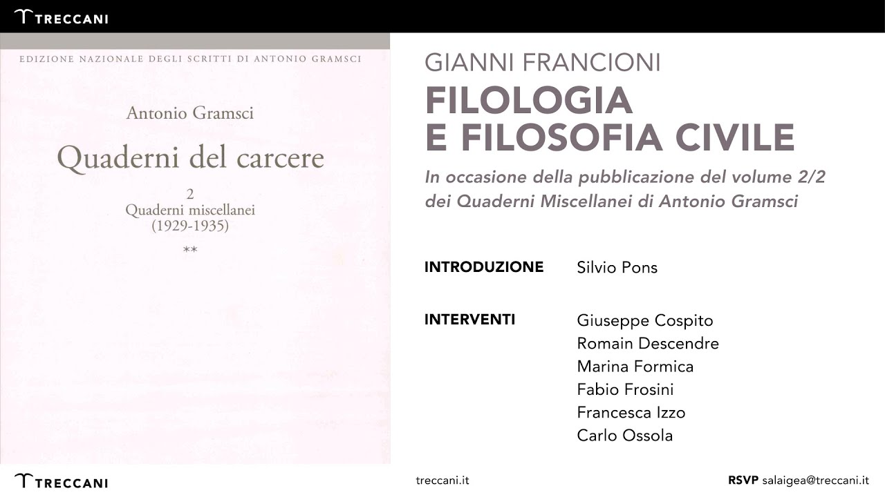 Gianni Francioni - Filologia e Filosofia Civile
