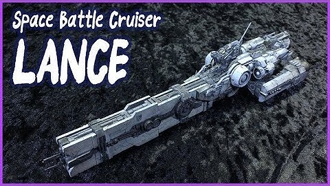 [Plastic Model] Scratch Built Sci-Fi Spaceship LANCE
