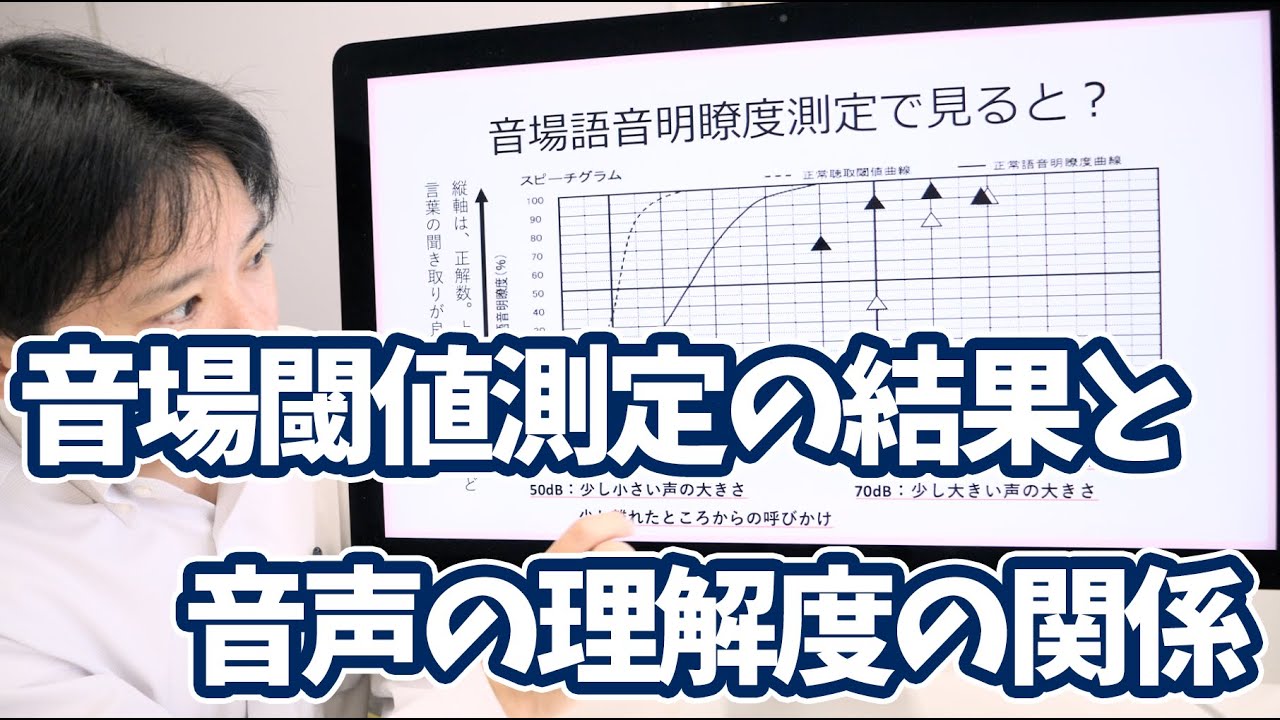 音場閾値測定の結果と音声の理解度の関係