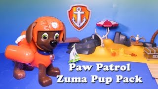 Paw Patrol Zuma Pup Pack and Hovercraft a Toy Unboxing