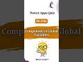 Power Apps Interview Question: Component Properties vs Global Variables