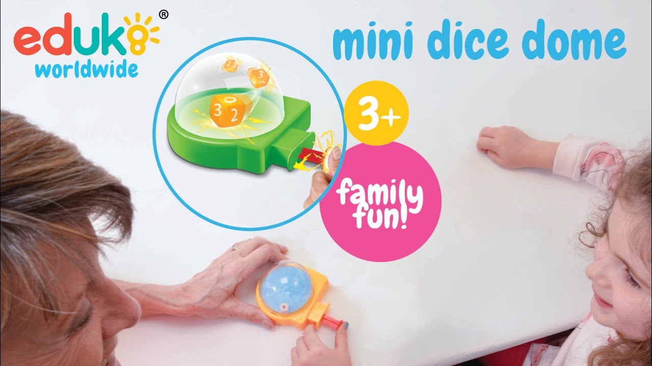 Eduk8 Worldwide Mini Dice Dome for Board Games Never lose a dice