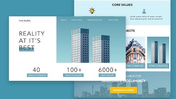 Real Estate Full Website Design Concept 2021 - UI UX Interaction - Adobe Photoshop