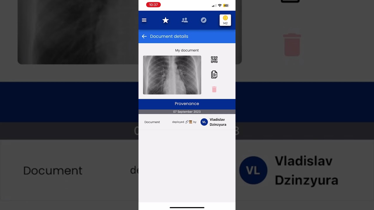 Documents (storing and tracing provenance on blockchain) – Dappros