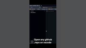 How To open any github repository on vscode
