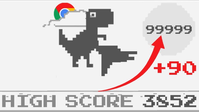 Chrome Dino, The Dinosaur Game, T-Rex Game Tapestry by Zen20