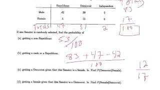 Conditional Probability TD p62