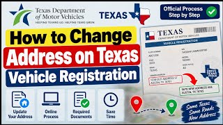 Details How to Change Address on Texas Vehicle Registration Update