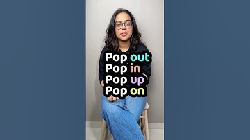 Master 4 English Phrasal Verbs With POP | Pop In, Pop Up, Pop Out, Pop On | English With Ananya