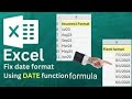 How to use fix (Error) date and time formula in excel