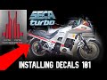 How to Install & Clearcoat Decals on a Motorcycle | XJ650 Turbo Graphics