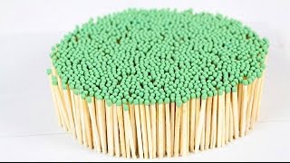 Amazing Fire Domino - 3000 Matches Chain Reaction