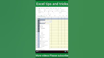 Excel tips and tricks #excel #trending #tipandtricks #shorts #viralvideo #spreadsheets